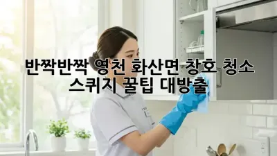 ✨반짝반짝✨ 영천 화산면 창호 청소, 스퀴지 꿀팁 대방출! 🧽