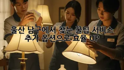 울산 남구에서 찾는 꿀팁! 서비스 추가 옵션으로 효율 UP! 🚀